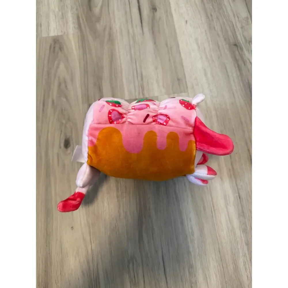 Loaferz Squishy Strawberry Cow Bread Blind Bag Plush Pink Stuffed Animal